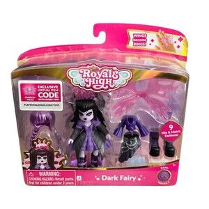 Royale High Dark Fairy Doll Mix Match Fashions Virtual Code Roblox Series 2 New